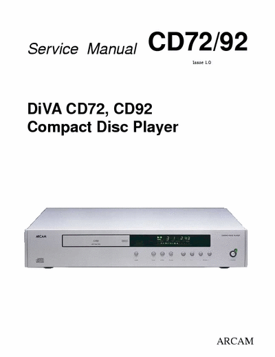 arcam CD72 CD92 Arcam CD-Player